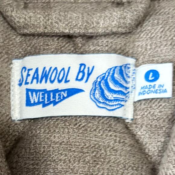 Wellen Huckberry Seawool Bubble Vest Large Brown Sustainable Quilted Outerwear - Picture 8 of 10